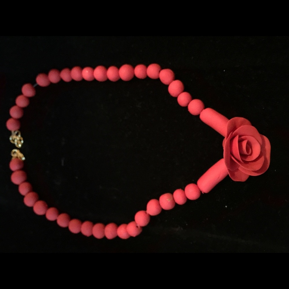 Handcrafted polymer clay necklace